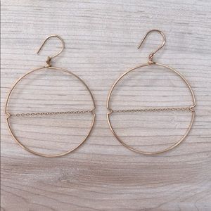 ❤️ By Boe gold hoop chain earrings